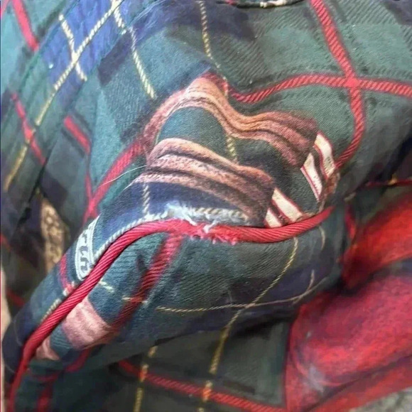 Vintage Polo by Ralph Lauren Dark Green Plaid Shoulder Bag - Picture 7 of 10